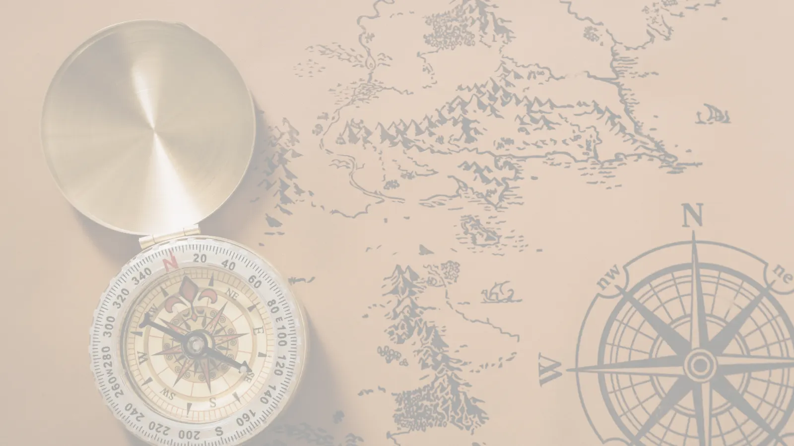 Compas et carte ancienne — l’expérience comme exploration